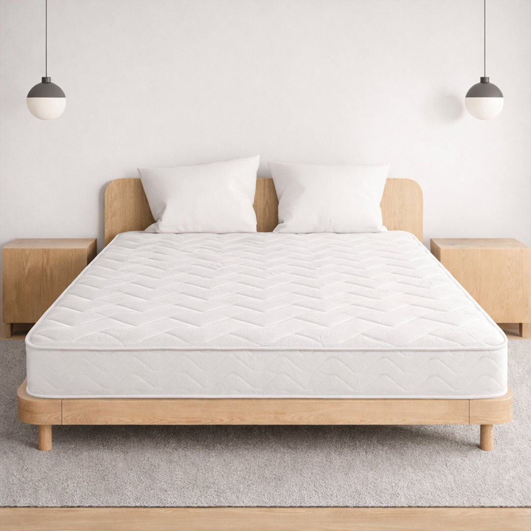 White Noise Bibeau SereneSleep 3ft Single Memory Foam Open Coil Mattress Small Single (2'6)
