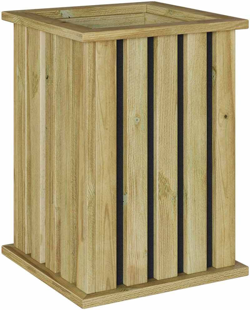 vidaXL Caisses de plantation Marron 33 x 33 x 45 cm Pinède imprégnée