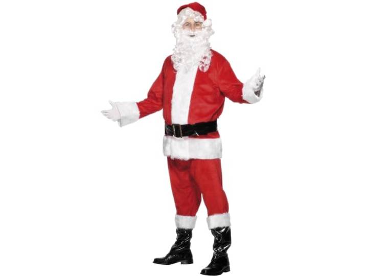 Smiffys Deluxe Santa Costume, Red