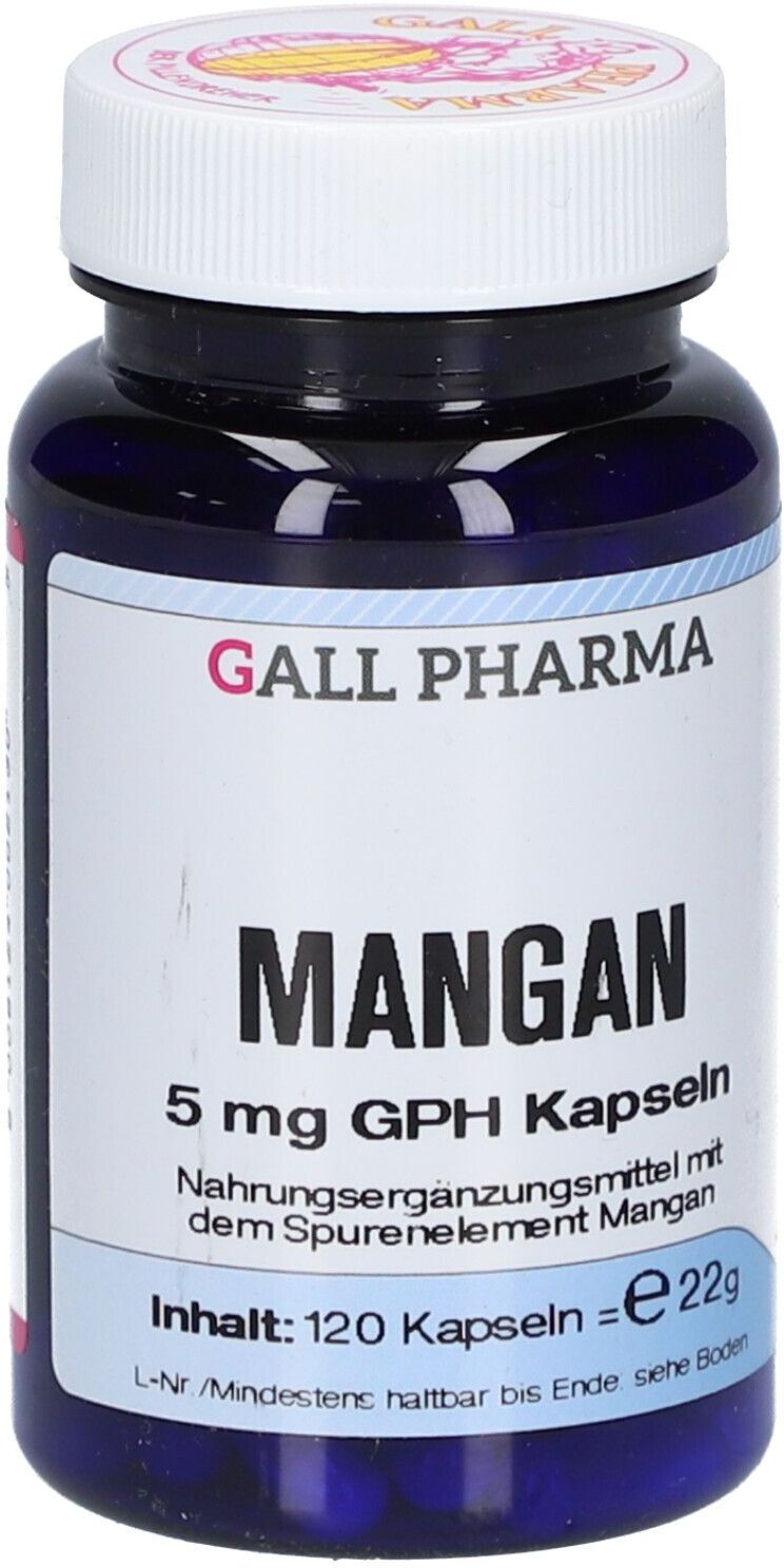 GALL PHARMA Mangan 5 mg GPH Kapseln 120 St