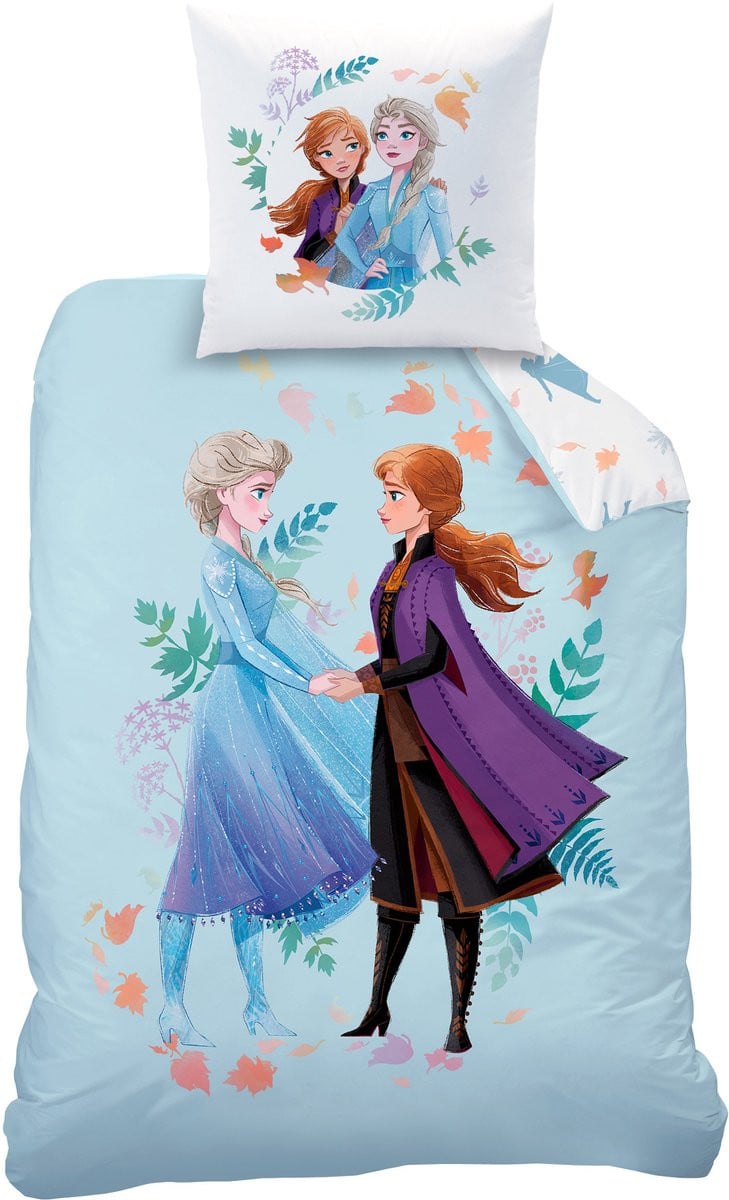 Disney Frozen Dekbedovertrek Sisters Eenpersoons 140 x 200 cm Katoen