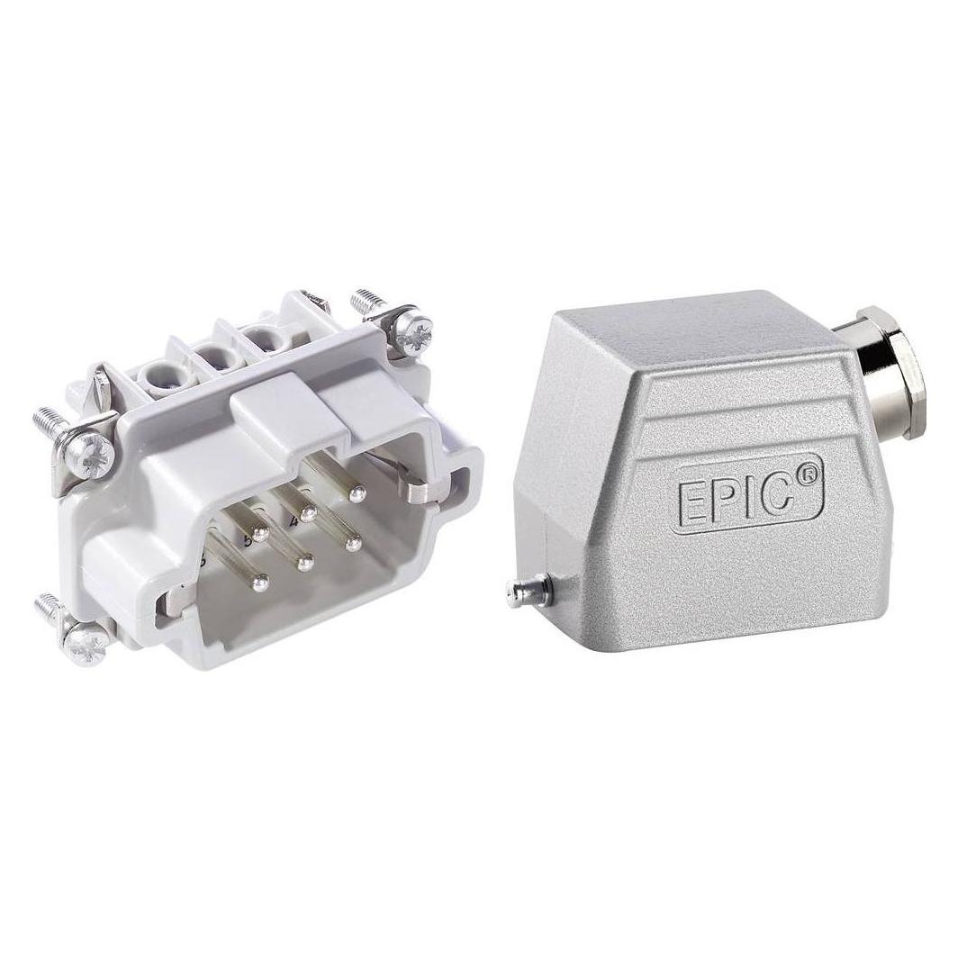 Lapp Kabel Steckverbinder-Set EPICKIT H-BE 6 75009636 6 + PE Schrauben 1 Set (75009636)