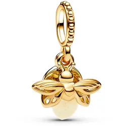 Pandora 769352C01 Charm-Anhänger Leuchtendes Glühwürmchen Goldfarben
