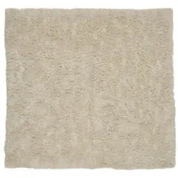 TEPPICH Super Flokati 1400 Naturwollshaggy 125x125 cm