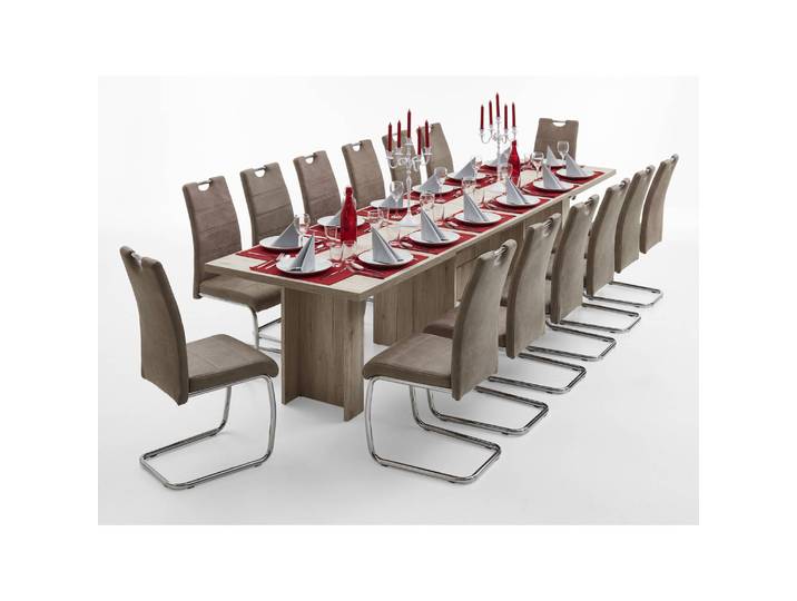 Esstisch Biran 160 x 76 x 90cm Braun