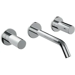 LAUFEN Kartell 3-Loch Unterputz-Waschtischmischer H3123360041201, Ausladung 175mm, chrom