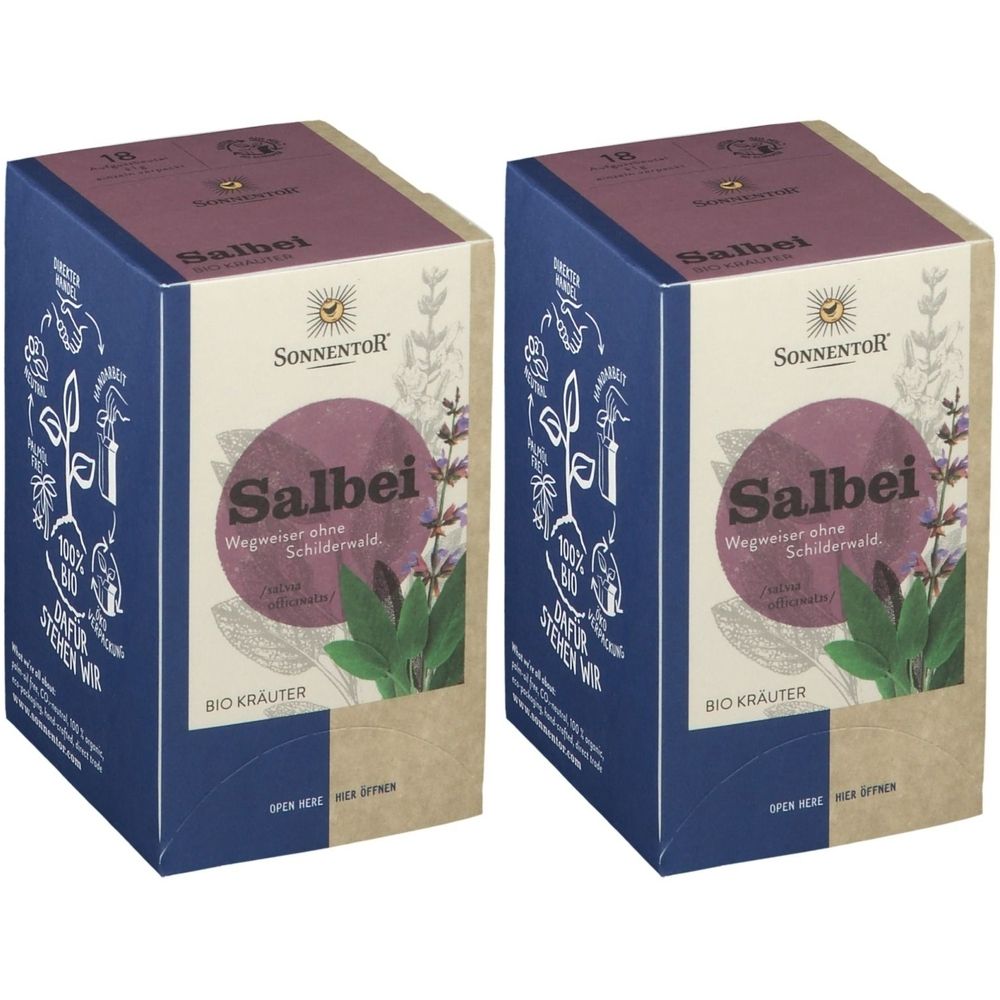 Sonnentor TEE Salbei BTL Bio x2 2x18 St Filterbeutel