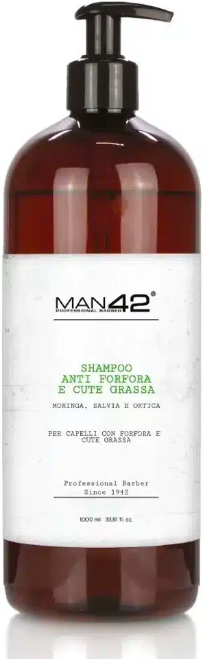 SHAMPOO ANTI GRASSO e FORFORA 1 LT MAN 42