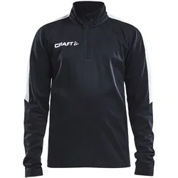 Craft, Jungen, Sportshirt, Progress Halfzip Ls Tee Jr (122, 128), Schwarz