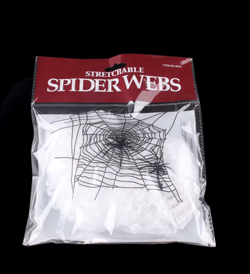 Inspire Curations White Stretchy Spider Web Halloween Spider Web Decoration For Haunted Houses & Party Scenes white