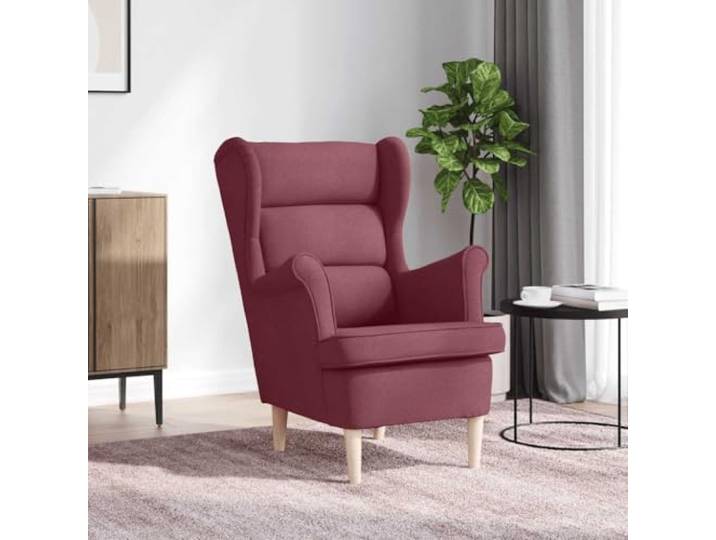 HEFZGDB Sessel Weinrot 74x84x100 cm Stoff Loungesessel Bequemer Polstersessel mit weicher Polsterung Langlebiges Polyestergewebe pflegeleicht und strapazierfähig Vielseitig