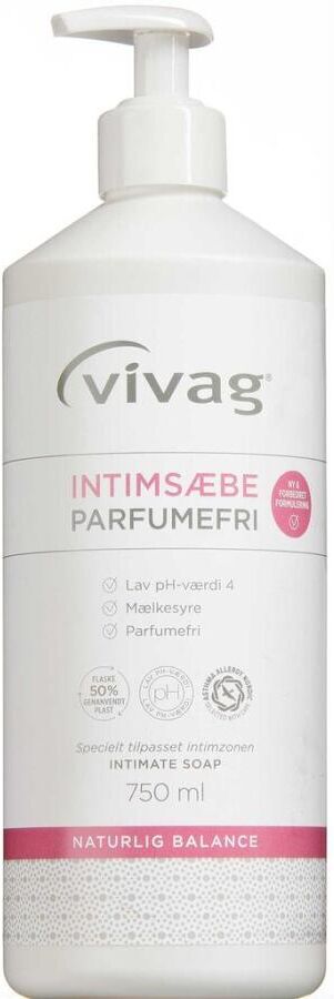 Vivag Intimsæbe Parfumefri 750 ml