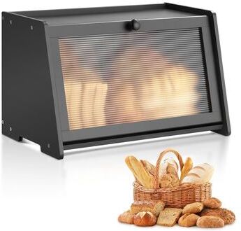 VEVOR Bread Box for Kitchen Counter, Large Capacity Bamboo Bread Storage Container, Farmhouse Wooden Breadbox Organizer