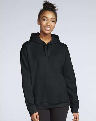 Gildan SF500 Softstyle Midweight Hooded Sweatshirt in Black size 2XL   Fleece