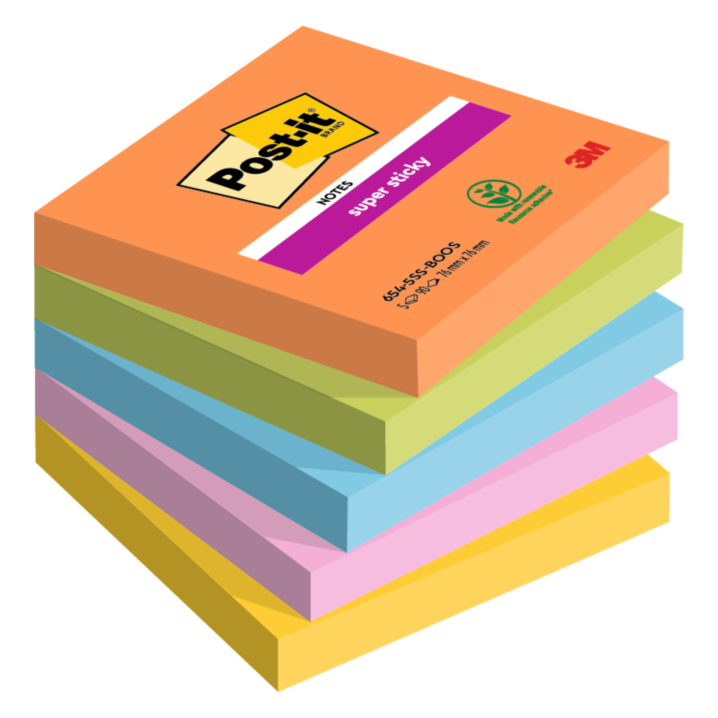 Post-it Super Sticky Boost (76 x 76 mm) (654-5SS-BOOS)