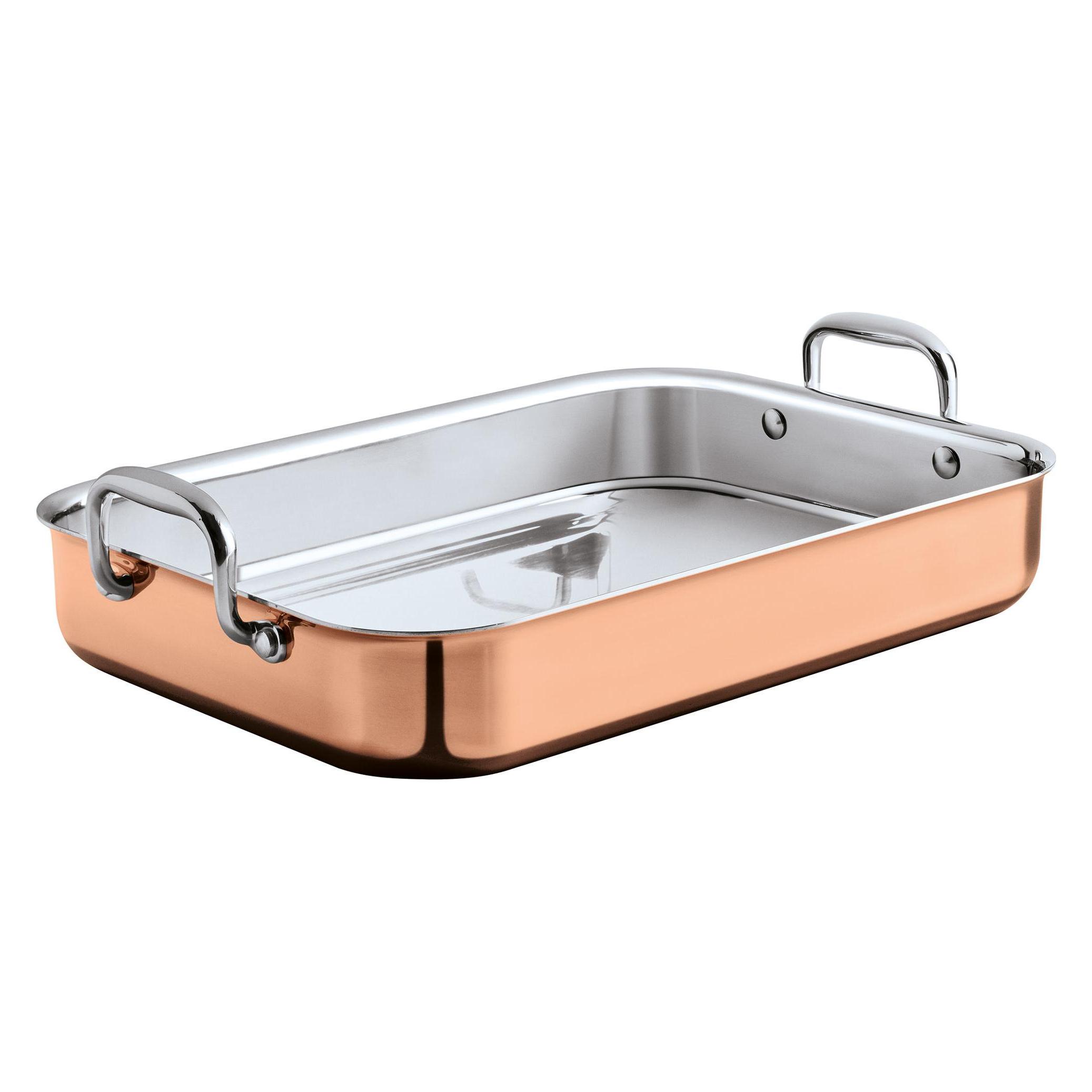 Küchenprofi Bräter rechteckig 35 x 25 cm (Aluminium, Edelstahl, Kupfer) (0715356025)