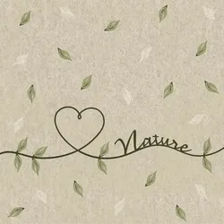 300 Duni Recycling-Tissue Servietten 33 x 33 cm Love of Nature 2-lagig