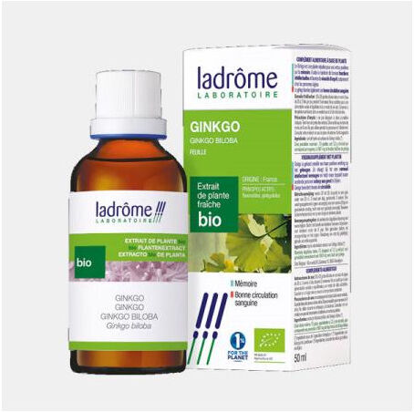 LADROME EXTRATO HIDROALCOOLICO GINKGO BILOBA BIO 50ml