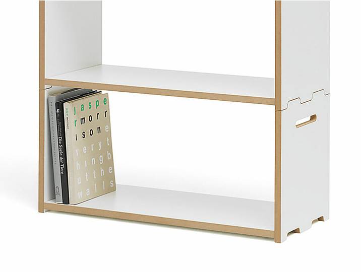 Tojo Regal Hochstapler weiß, Designer Dirk Frömchen, 76x37.5x32 cm