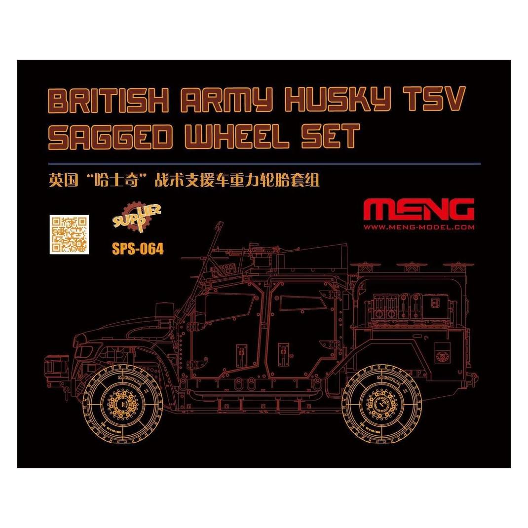 Meng-Model British Army Husky TSV Sagged Wheel Set (Resin) (SPS-064)