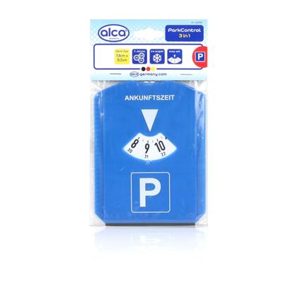 ALCA Parkscheibe Parkuhr mit Eiskratzer + EU-Jetons 553100