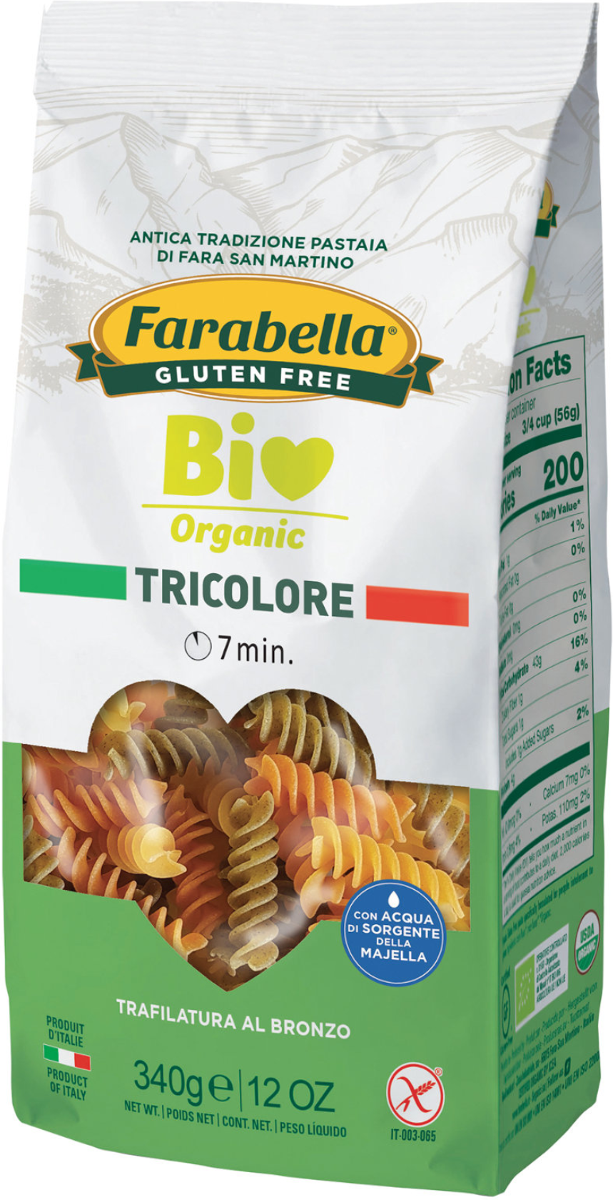 PROBIOS Farabella Bio - Tricolore 340 Grammi 