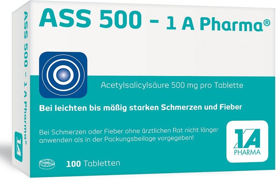 ASS 500 - 1 A Pharma® Tabletten 100stk