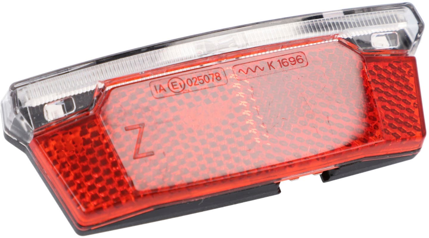 Fahrrad-Rücklicht FISCHER FAHRRAD "Dynamo LED-Rücklicht STOP", rot (schwarz), Fahrradlampen, Fahrrad-Rücklicht