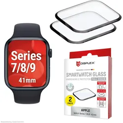 DISPLEX Unzerbrechliches Full Cover Smartwatch Glass für Apple Watch 9/8/7 (41mm)