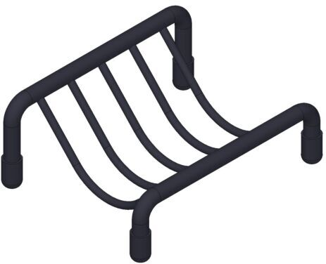 Giese GmbH Giese Seifenablage 30006-14 Standmodell, für Waschtisch, 70 mm schwarz matt