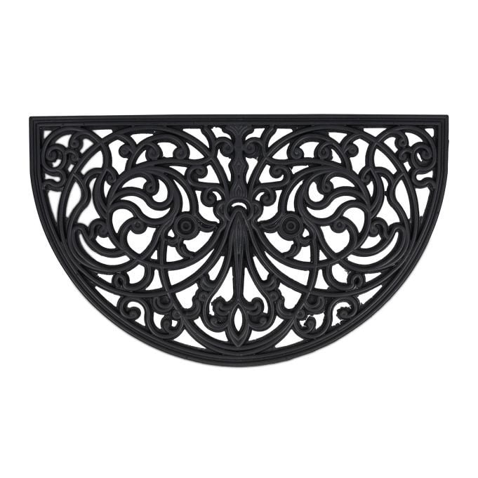 Relaxdays Deurmat rubber halfrond