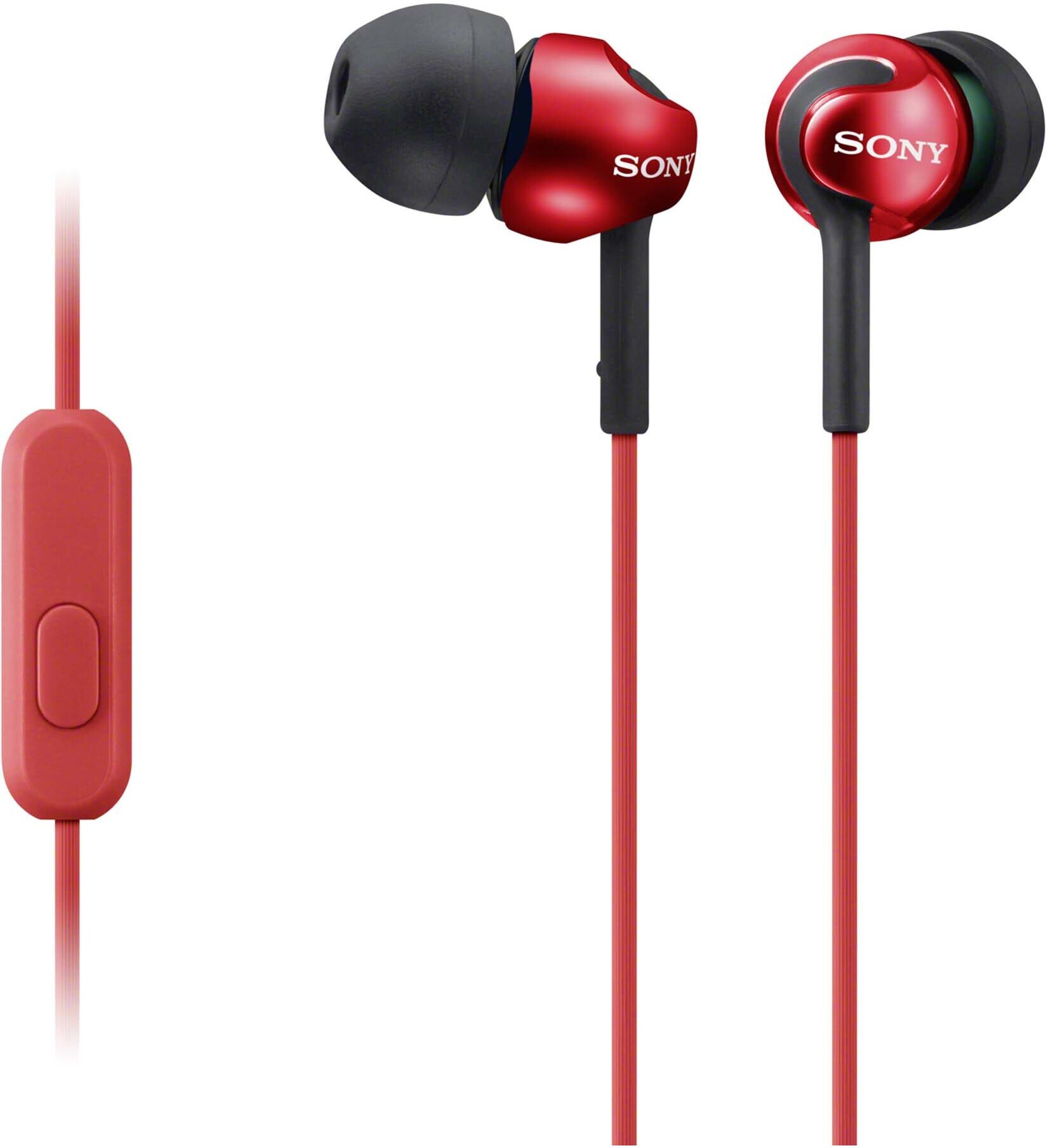 Sony In-Ohr-Kopfhörer MDREX110APR.CE7 Mikrofon Fernbedienung rechts)