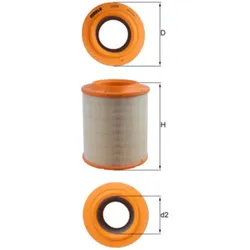 Luftfilter MAHLE LX 1275 für Audi A8 D3
