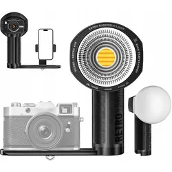 Lensgo Ręczna Lampa Led 40w Cob Retro Do Foto Video 2700-7000k Do Telefonu Aparatu / 40h (Videoleuchte), Dauerlicht