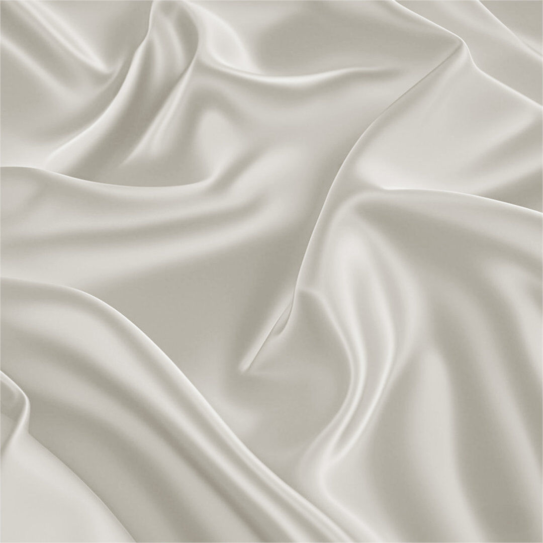 Sweet Dreams Silk Luxury Deep Box Fitted Sheet Ivory Single (3')