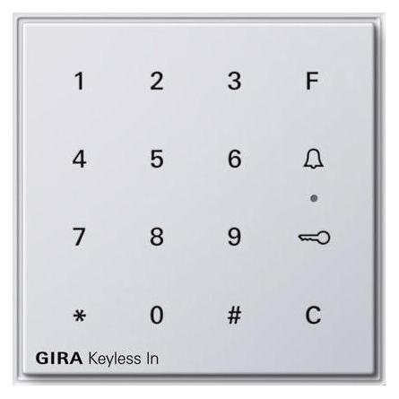 Gira Keyless In Codetastatur TX 44 (WG UP) Reinweiss (Elektronische Zahlenkombination) (260566)