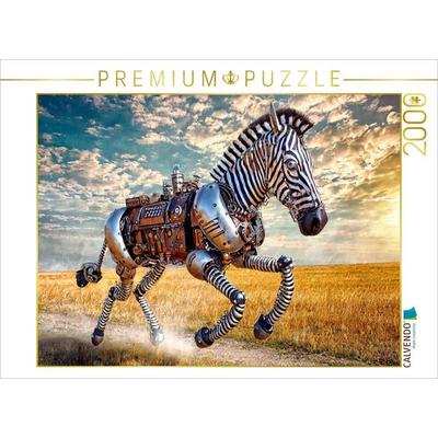 CALVENDO Puzzle Zlatan, das Zebra | 2000 Teile Lege-Größe 90x67cm Foto-Puzzle für glückliche Stunden