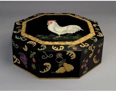 Orchard Creek Designs Idalia Wood Octagonal Decorative Box
