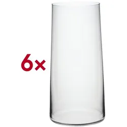 Rona Longdrinkbecher Long drink 13 Leandros 570 ml ungeeicht 6 Stück transparent, 16 cm