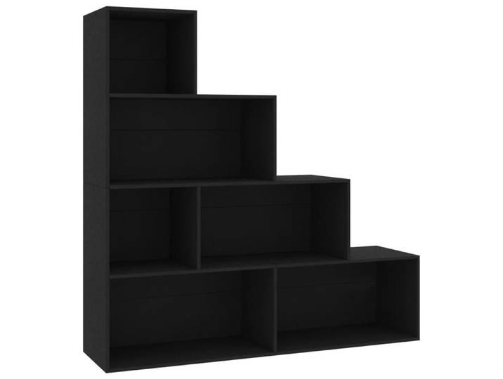 (39621)Bibliothèque CHIC Bibliothèque/Séparateur de pièce Noir bois d'ingénierie FR
