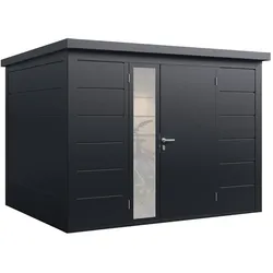 Wolff Finnhaus Metall Gartenhaus Ulrik 290 x 230 cm (Ulrik 2923) anthrazit