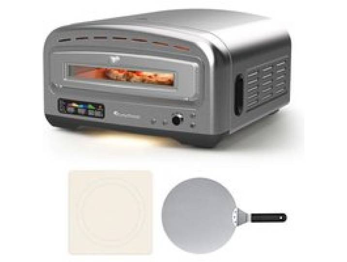 Four à pizza électrique - TURBOTRONIC - PO16 - 2200 W - 450 °C - Pizza jusquà 37 cm