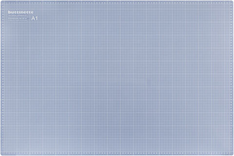 buttinette Profi-Schneidematte, 90 x 60 cm, blau/grau