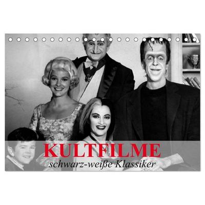 Kultfilme - schwarz-weiße Klassiker (Tischkalender 2027 DIN A5 quer), CALVENDO Monatskalender