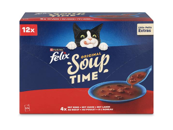 Felix Nassfutter Soup Time Fleisch 12x48g