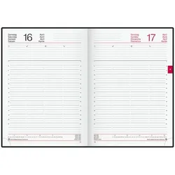 rido Buchkalender A4 »conform 2027« schwarz, 21.5x29.7x2.2 cm