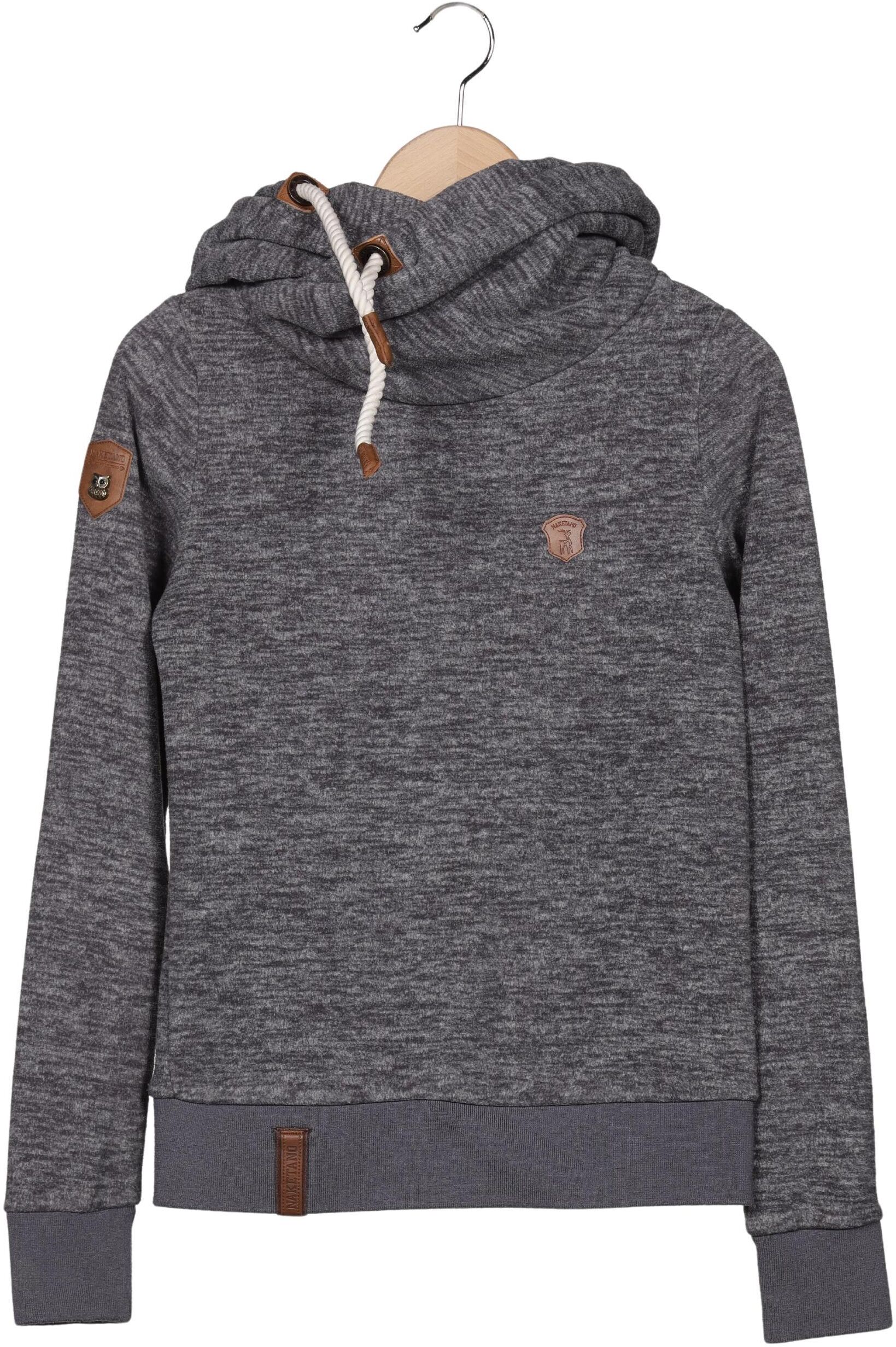 Naketano Damen Kapuzenpullover, Grau, Gr. XS, Synthetik - Second Hand
