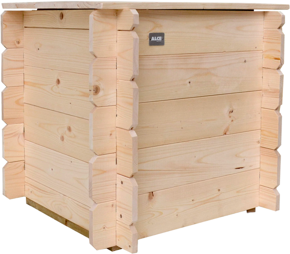 Alce Gaia - Baule porta attrezzi da giardino - 60x60x54 cm
