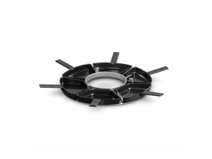 höfats - CIRCLE 35 Pfännchen-Set, 6 Stück - Grillschalen zum Warmhalten, Garen und Überbacken, Erweiterung für CIRCLE 35 Tischgrill - Antihaft-Oberfläche, leichte Reinigung - inkl. Holz-Spachtel