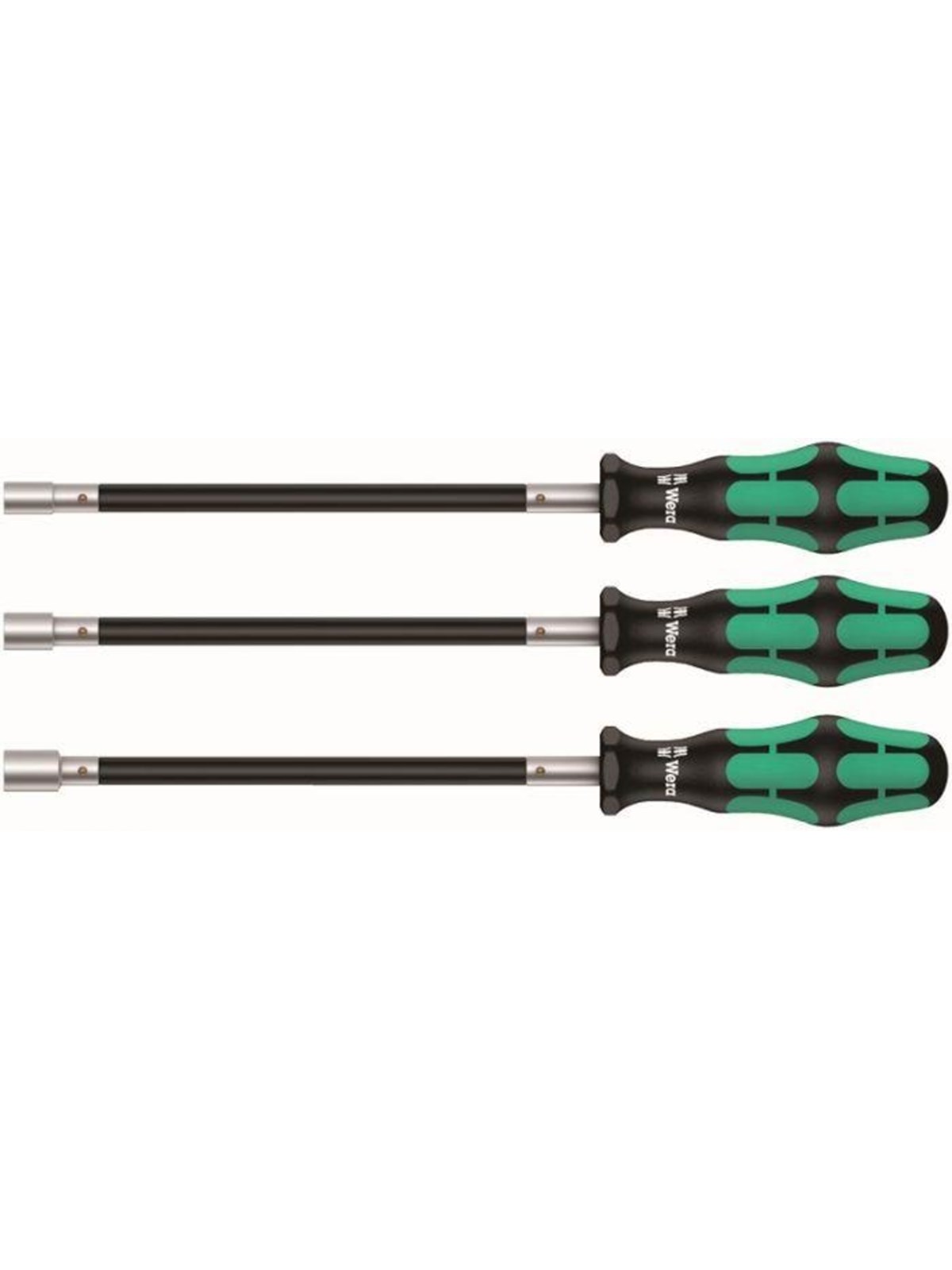 Wera 3 Piece Kraftform Flexible Shaft Nutspinner Set